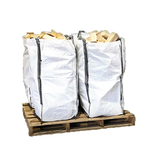 Bûches de bois de chauffage très épaisses séchées au four dans un sac en vrac ( Humidité <10% )