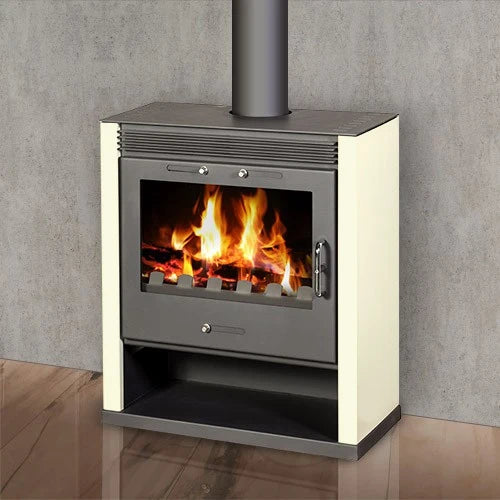 Poêle à bois - BELLEZA RUBIN Ivoire - 13kW