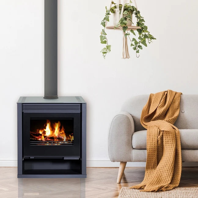 Poêle à bois BELLEZA RUBIN LUX Noir 13kW (max 21 kW)
