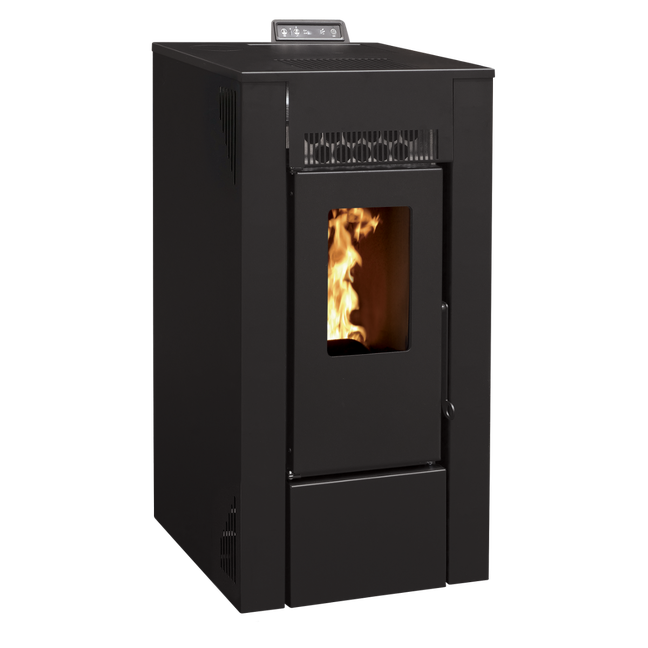 Poêle à Granulés Etanche - EMAFLAM DALA Noir - 7,92 kW