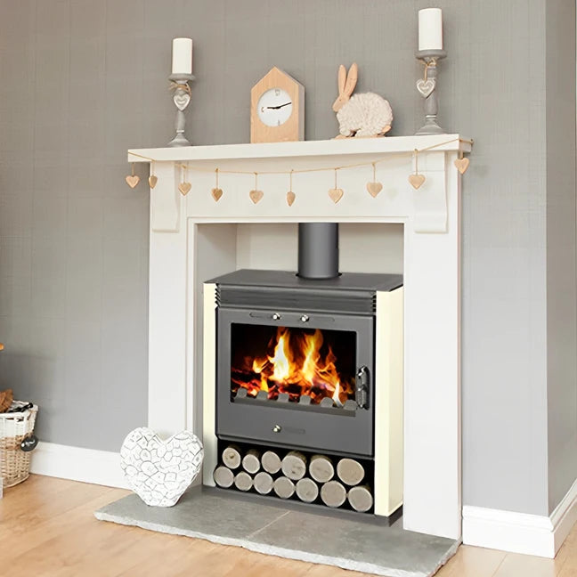 Poêle à bois - BELLEZA RUBIN Ivoire - 13kW