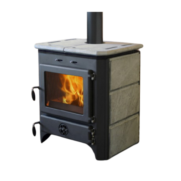 POELE A BOIS/CHARBON VULKAN 21KW – Image 3