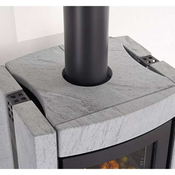POELE A BOIS ESTER FORNO EVO PIERRE NATURELLE 9.5KW – Image 2
